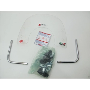 Mini carenado deportivo "NUEVO DISEÑO" blanco para VESPA 125 150 200 PX PE ARCOBALENO completo con soportes