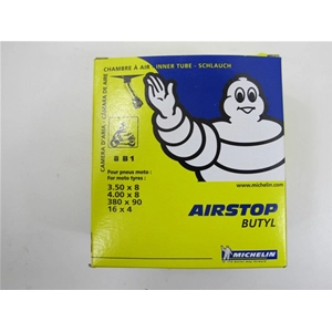 Cámara de aire MICHELIN 8B1 con válvula recta 4.00 3.50 X 8 para VESPA LAMBRETTA