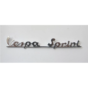 Rear plate lettering, 173 mm long, for VESPA 150 SPRINT VELOCE VLB1T from 1967 to 1969 ro 090653