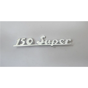Letras para la placa trasera, 115 mm de largo, para VESPA 150 SUPER en aluminio, ro 121081