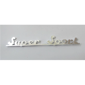 Rear plate lettering, 170 mm long, for VESPA 180 SS SUPER SPORT in aluminum, ro 100442 100042