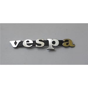 Letras de la placa frontal, espaciado de clavijas mm. 80 VESPA 50 125 150 200 SPECIAL PX TS GT RALLY SUPER PRIMAVERA ET3 SPRINT VELOCE en aluminio ro 152541