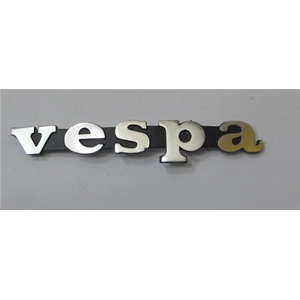 Front plate lettering, peg spacing mm. 59 for VESPA 50 125 PK S first series in aluminum ro 241012 194955