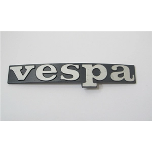 Letras de placa frontal de aluminio estático para VESPA 125 150 200 PX PE ARCOBALENO distancia entre ejes 59 mm o 241012 197601 18 x 120 mm
