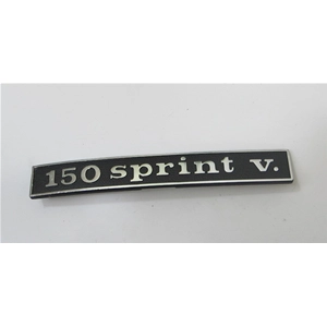 Plaque arrière en aluminium avec lettrage pour VESPA 150 SPRINT VELOCE V. en aluminium ro 145342