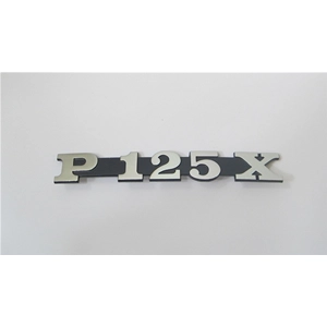 Letras para la placa lateral del capó de la VESPA PX P 125 X en aluminio ro 181372 181327