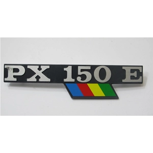 Side plate lettering for VESPA PX 150 E PX150E ARCOBALENO in aluminum ro 189182 198182 1198182