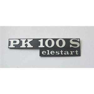 Seitenschildbeschriftung für VESPA PK 100 S ELESTART aus Aluminium ro 198201