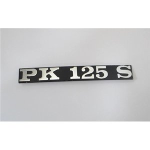Letras para la placa lateral de la VESPA PK 125 S en aluminio ro 195635