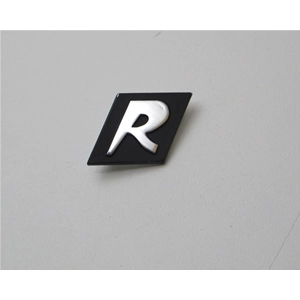 Plaque d'immatriculation « R » sur fond noir pour VESPA 125 GT R GRAN TURISMO ro 151716 122314