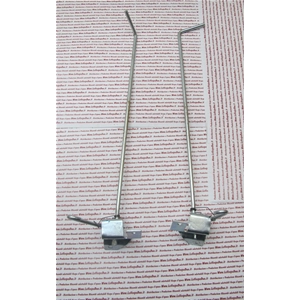 Paire de leviers de fermeture de capot pour Vespa PX 80 125 150 200 PE Lusso T5 (côté droit et côté gauche), biellette de direction, références 178311, 227229, 244093 et 178317, plaques d'ancrage