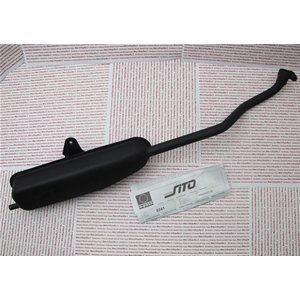 Approved printed muffler for PIAGGIO 50cc SI.