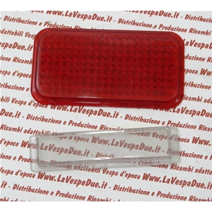 Bremslicht aus Kunststoffreflektorglas für VESPA VM VN VL VB1 VNA GS 125 150 (Baujahre 1954 bis 1958), große Ausführung, ro 020914