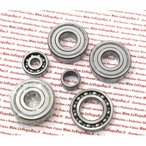 Kit complet de 6 roulements pour la révision moteur VESPA 50, 90, 125 PRIMAVERA SPECIAL ET3