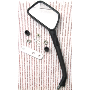 UNIVERSAL BLACK LEFT REARVIEW MIRROR FOR VESPA 60s 70s 80s 90s PX SPRINT VESPA 50