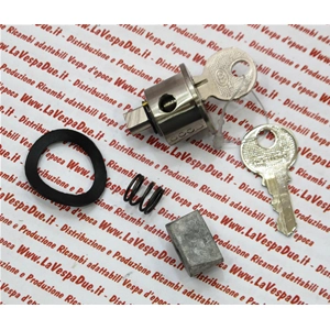 Bloqueo de dirección completo para VESPA GS 160 VSB1T > 55506 con 2 llaves, muelle, junta y tornillo.