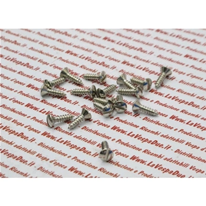 Vis autotaraudeuse ronde 4,2 x 16 mm pour la fixation d'embouts, de baguettes et de marchepieds VESPA 98 125 150 V1T A V30T VM VN VL VB1 GS VS1 A VS5T, tête fendue en acier inoxydable