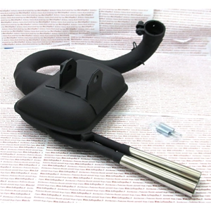 SIP ROAD 2.0 Expansionsschalldämpfer für VESPA PX 200 PE RALLY COSA mit doppeltem Chromauspuff