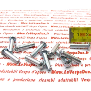 10 rivets de 4,4 x 18,5 mm en fer galvanisé pour la fixation de l'arbre à cames du volant moteur RO 150184 pour Vespa 50, 80, 90, 125, 150, 160, 180, 200, NLR, Special ET3, Primavera, GT, Sprint, PX, GL, VBB, VNB