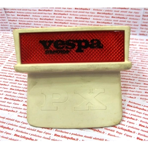 White rear mudguard with reflector for VESPA PX PE ARCOBALENO series, new stock