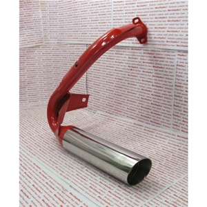 Escape deportivo cromado con cámara de expansión para VESPA 50 90 125 NLR SPECIAL SS PRIMAVERA