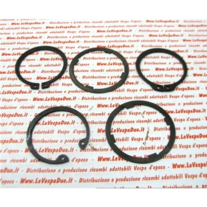 Kit complet de 6 anneaux élastiques de sécurité Seeger pour la révision du moteur VESPA 50 NLR SPECIAL