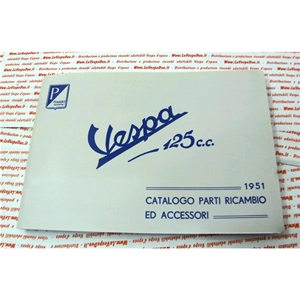 Catálogo de repuestos y accesorios para VESPA 125 desde 1951