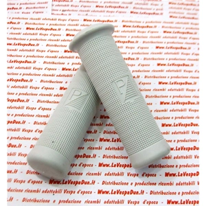Paire de poignées grises à picots, diamètre 24 mm, pour VESPA 50 NL 90 SS 125 VNB1T VNB2T VNA1T VNA2T VMA1T 150 VL3T. Produit italien RO 028151