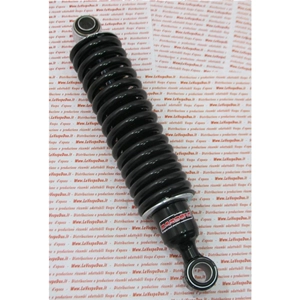 Amortisseur arrière en carbone noir pour INNOCENTI LAMBRETTA LI deuxième série, double effet oléopneumatique, ressort noir, empattement 320 mm