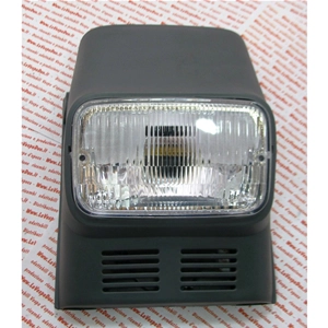 Kompletter Zwei-Licht-Scheinwerfer mit grauem ABS-Gehäuse für PIAGGIO 50 SUPER BRAVO 3 ro 213002 226185 226786