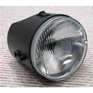 Phare complet à 2 feux avec interrupteur à 1 étape et 2 positions, boîtier en ABS noir pour PIAGGIO 50 SI FL 2 ro 291306