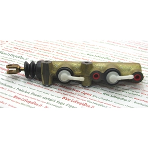 Doppelförder-Bremspumpe für APE CAR CAR P3 ro 229217, Ø Innenzylinder 22 mm, Pumpenlänge 175 mm, Anschlusslöcher Ø 6 mm