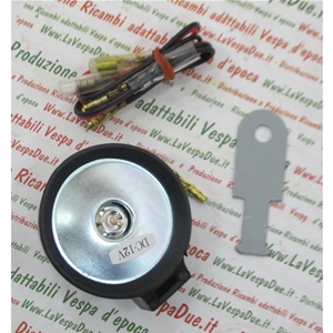 Repeater acoustic warning light buzzer indicator 12v with bracket for directional lights adaptable assembly APE VESPA Ø 49 12V dc with cables