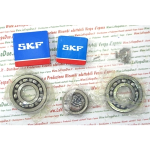 KIT COMPLETO DE 6 RODAMIENTOS PARA LA REVISIÓN DEL MOTOR DE LA VESPA 125 GT DE PRIMERA SERIE / 150 SPRINT DE PRIMERA SERIE