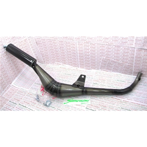 SIMONINI CALIBRATED expansion muffler with CARBON silencer, Ø 22 mm connection, for Piaggio CIAO BRAVO BOXER