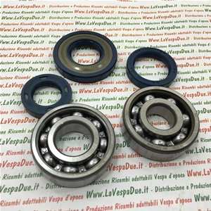 Kit de roulements et de joints d'huile pour la révision du vilebrequin avec cône de 19 mm VESPA 50 NLR SPECIAL ET3 PK 50 S SS