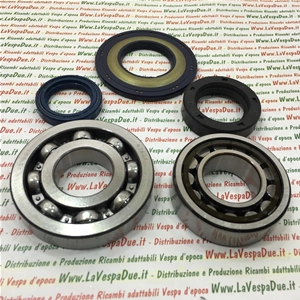 Kit de révision de vilebrequin comprenant coussinets et joints d'huile pour Vespa PX 125 T5