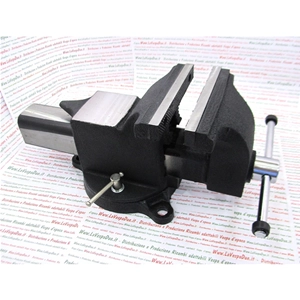 6"-Parallelschraubstock mit drehbarem Sockel / 170 mm lange Backen, 14,5 kg, mit austauschbaren Backen