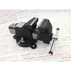 MORDAZA PARALELA DE 3" CON BASE GIRATORIA / MORDAZAS DE 100 MM DE LARGO, 7,5 KG, CON MORDAZAS INTERCAMBIABLES