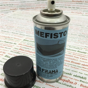 Peinture en aérosol noire MEFISTO pour sellerie, sacs, housses et objets en cuir naturel et synthétique SKY 250 ml 150