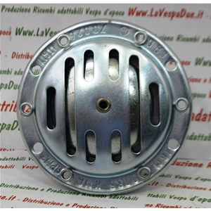 6 volt 3/5 watt alternating current horn, diameter 72 mm, for mopeds MOTOM MINARELLI MORINI MOSQUITO AQUILOTTO VELOSOLEX LEGNANO vehicles without indicators