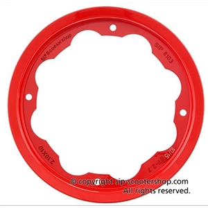 SIP 81034100 Tubeless-Felge aus rotem Aluminium für 3.00 3.50 - 10" Reifen für LAMBRETTA 125 150 200