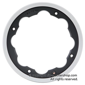Llanta tubeless SIP 81038000 de aluminio negro con borde pulido para neumáticos de 3.00, 3.50 y 10 pulgadas para LAMBRETTA 125, 150 y 200.