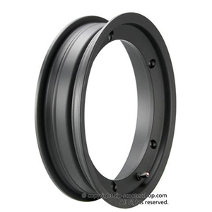 SIP 2.0 81066100 Tubeless-Felge aus schwarzem Aluminium für 3.00-, 3.50- und 10"-Reifen für VESPA 50, 80, 90, 125, 150, 160, 180, 200 ET3 PK S XL SPRINT GT TS GL GS SS PX PE T5 RALLY COSA