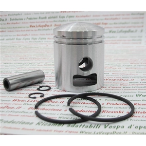 PISTONE GOL PER PIAGGIO VESPA 150 DAL 1962 AL 1974 VGL VGLA VGLB VLA VLB GL SPRINT VELOCE SUPER CON 2 TRAVASI MISCELA AL 2%