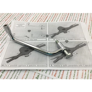 Support de rétroviseur gauche pour guidon, complet avec boulon, pour VESPA 125 VNA1T VNA2T VNB1T VNB2T