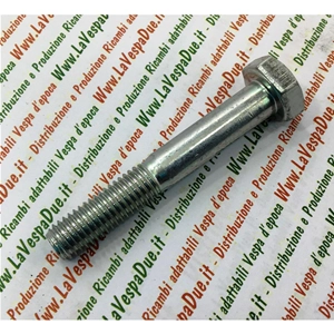 Boulon long zingué 10x65 mm pour fixer notre support 60018478 au guidon des VESPA 125 VNA1T, VNA2T, VNB1T et VNB2T.