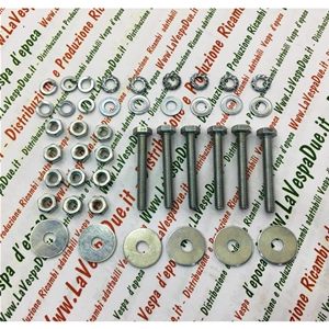 KIT COMPLETO DE TORNILLOS, TUERCAS Y ARANDELAS DE 4 MM PARA LA FIJACIÓN DE CAPÓS LATERALES