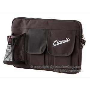 SIP CLASSIC 40010250 Sacoche de top case en nylon noir pour VESPA, LAMBRETTA, MOTO GUZZI, MOTOM, HONDA, HARLEY DAVIDSON, complète avec sangles