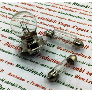 SET OF 3 6 VOLT FRONT AND REAR LIGHT BULBS FOR VESPA 50 90 NLR SPECIAL